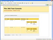 The generated web application with a master detail relation