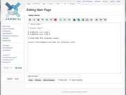 Editing a topic page with JAMWiki