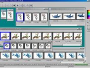 Some Animations and their Previews open in the Editor!