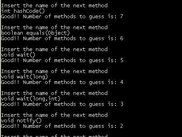 Testing knowledge of Object API