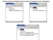 JArchive scans on mimetype not on extension.