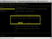 A UI made using JCurses - displaying a modal dialog
