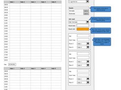 Prototype of schedule screen