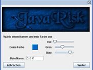 JavaRisk2 player creation (german localization)