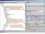 Running the zip task : details about estimation and cancel.
