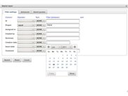 JSF dialog to search for objects