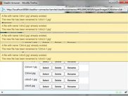 Warning on duplicate file names when uploading files