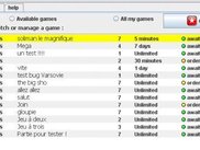 Games list