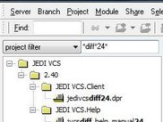 Dockable project hierarchy with filtering possiblities