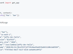 Automatically injecting some Lambda contexts to CloudWatchLogs
