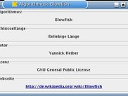 The Dialog with the info about the algorithms