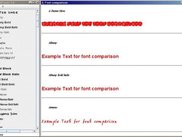 Font comparison
