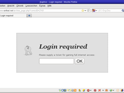 Browser shows login page instead of requested page