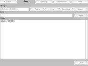 Query pane (Applet view)