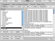 Debugging pane (Applet view)