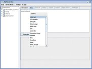 This shows auto-completion for a SQL statement.