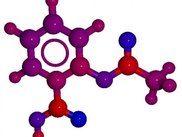 POVRay visualization using atom partial charges (PEOE)