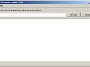 Initial screen on Windows