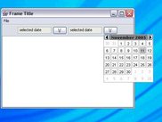 JPopupCalendar with with minimal components.