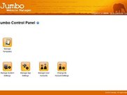 Control panel for advanced settings.