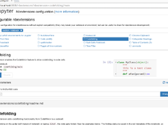 Jupyter Nbextensions Configurator Screenshot 1