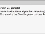 Erster Start