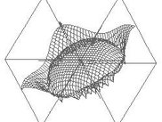 Wireframe model of an explicit surface created by jvisual3d