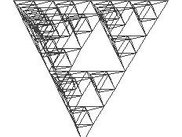 3d fractal created by jvisual3d as wireframe model