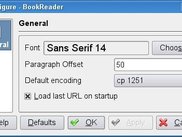 Settings dialog