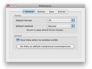 Preferences window