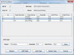 Edit Type of Bill