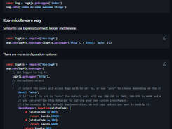koa-log4js Screenshot 1
