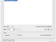 Calculation details of a template text.