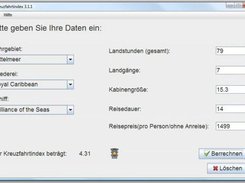 Screenshot von Kreuzfahrtindex 3.1.1