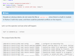 Kubernetes Operator Pythonic Framework Screenshot 1