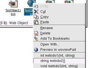 Calling SOAP methods from the context menu