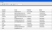 Contacts exported to PDF