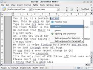 LanguageTool installed as an add-on in LibreOffice 3.3