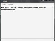Chat window