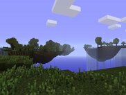 Floating islands generated by the Sky Islands Generator.