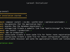 Laravel Initializer Screenshot 1