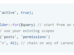 Laravel Query Builder Screenshot 1