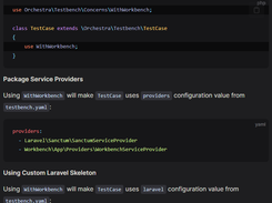 Laravel Testbench Component Screenshot 1