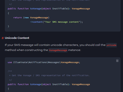 Laravel Vonage Notification Channel Screenshot 1