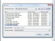 Loading a file using the default java file selector.