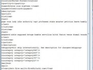 XML text loaded and displayed with wrap option disabled.