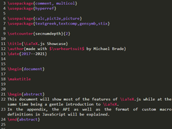 LaTeX.js Screenshot 1