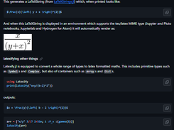 Latexify.jl Screenshot 1