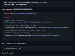 LazyScrollView Screenshot 1