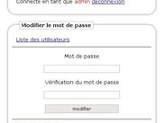 Modification de mot de passe (ancienne version)